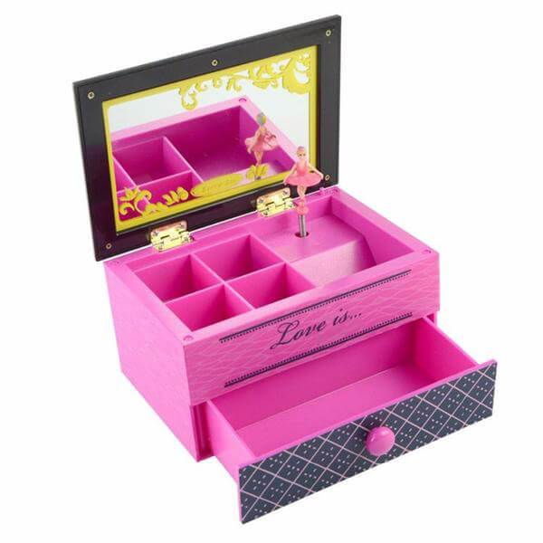 Smykkeskrin Træ Børn Ballerina