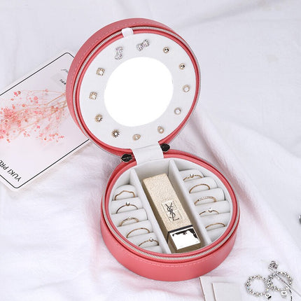 Smykkeskrin Rundt Læder