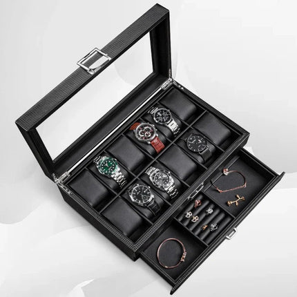 Urboks Smykkeskrin I Sort Læder