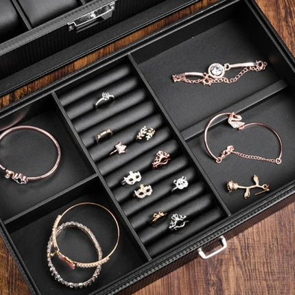 Urboks Smykkeskrin I Sort Læder