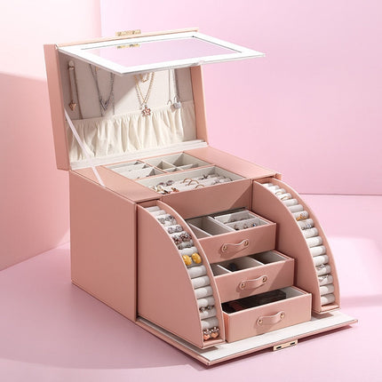 Stort Smykkeskrin Læder