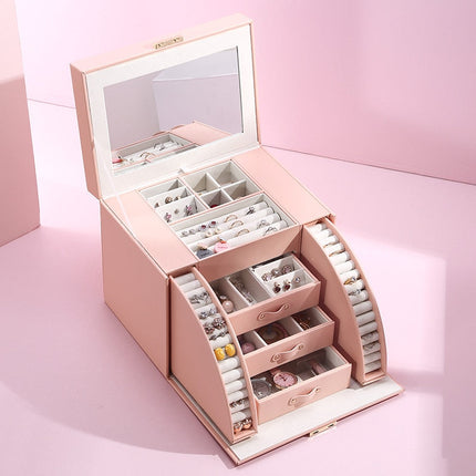 Stort Smykkeskrin Læder