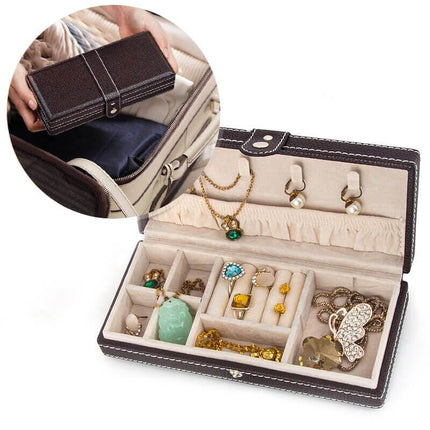 Smykkeskrin Brun Læder