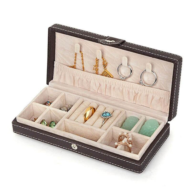 Smykkeskrin Brun Læder
