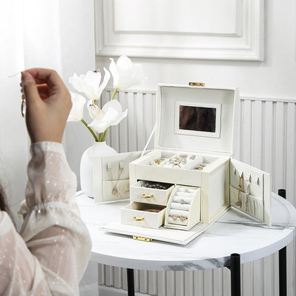 Rejse Smykkeskrin Ægte Læder