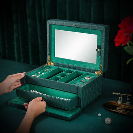 Smykkeskrin Ægte Læder