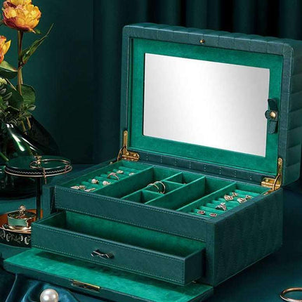 Smykkeskrin Ægte Læder