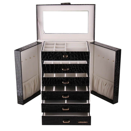 Stort Sort Smykkeskrin