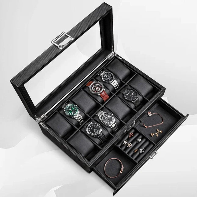 Urboks Smykkeskrin I Sort Læder