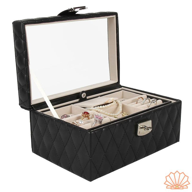 Smykkeskrin Sort Læder