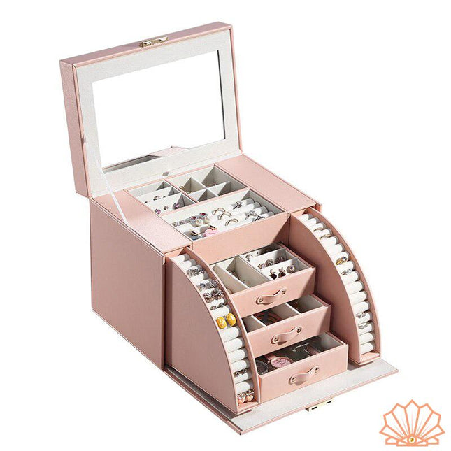 Stort Smykkeskrin Læder