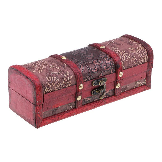 Gammelt Smykkeskrin Rød For