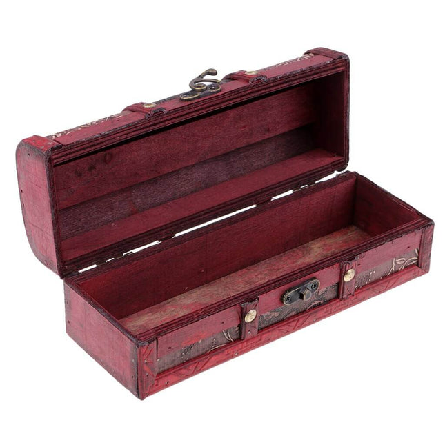 Gammelt Smykkeskrin Rød For