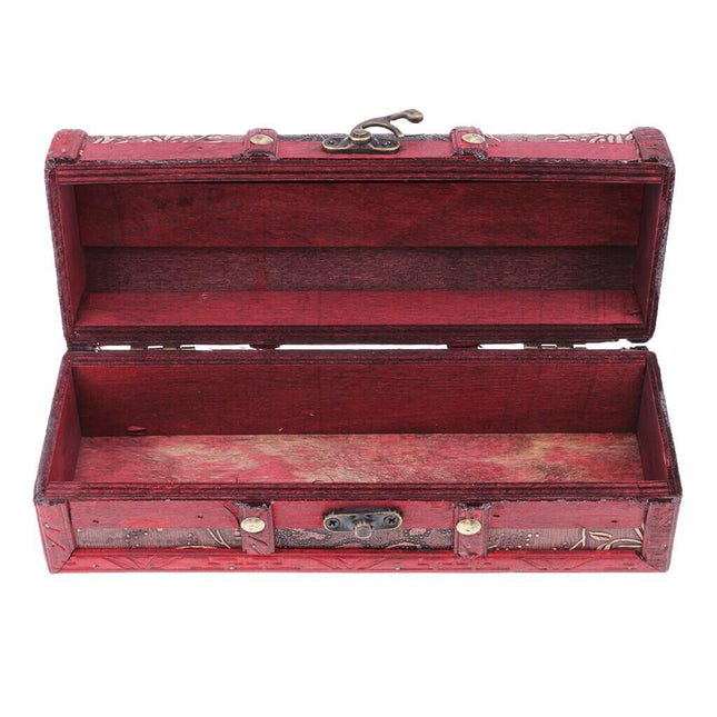 Gammelt Smykkeskrin Rød For