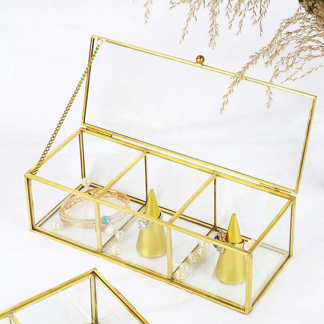 Smykkeskrin Glas Messing