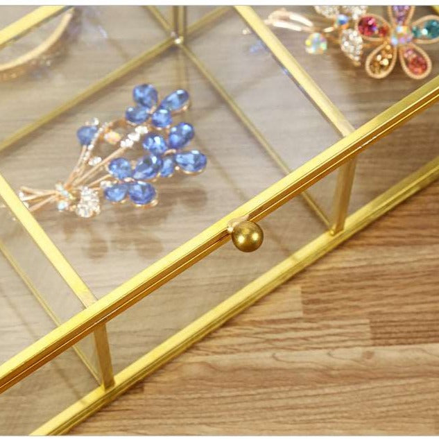 Smykkeskrin Glas Messing