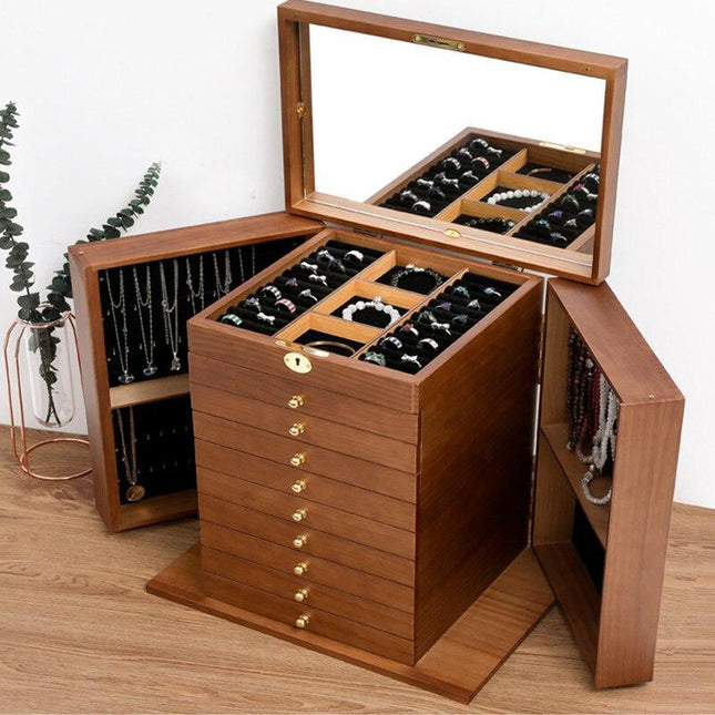 Hvidt Stor Smykkeskrin