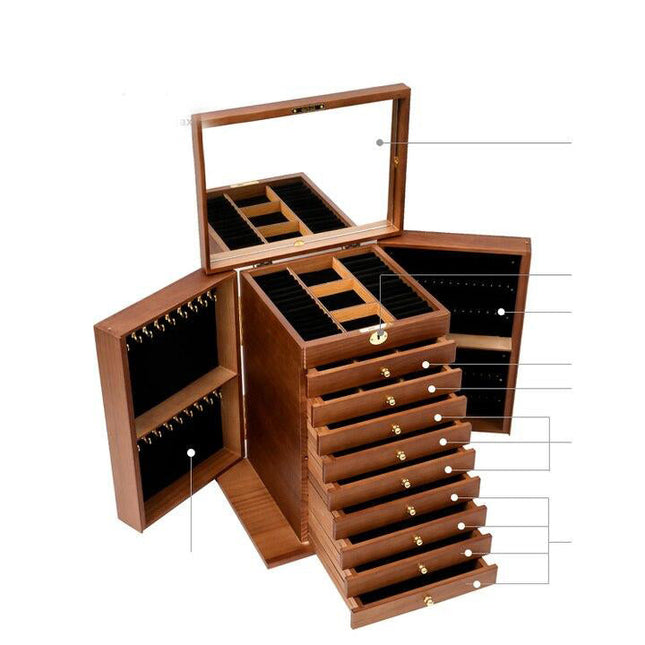 Hvidt Stor Smykkeskrin