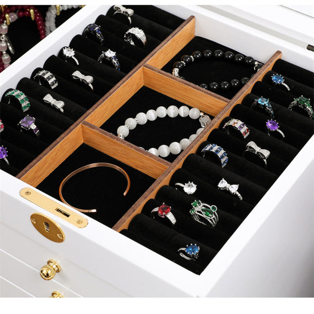 Hvidt Stor Smykkeskrin