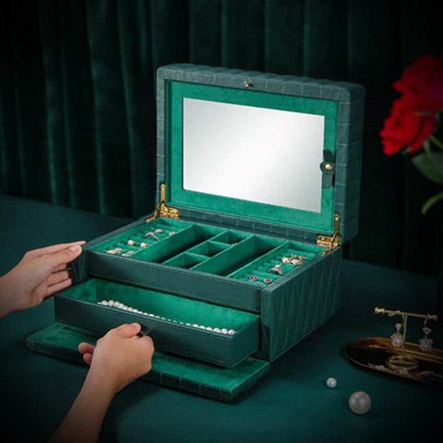 Smykkeskrin Ægte Læder