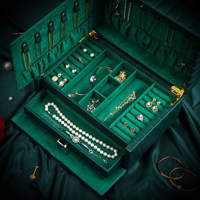 Smykkeskrin Ægte Læder