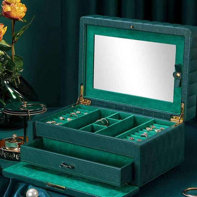 Smykkeskrin Ægte Læder