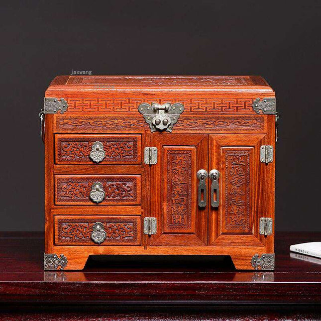 Kinesisk Smykkeskrin I Træ