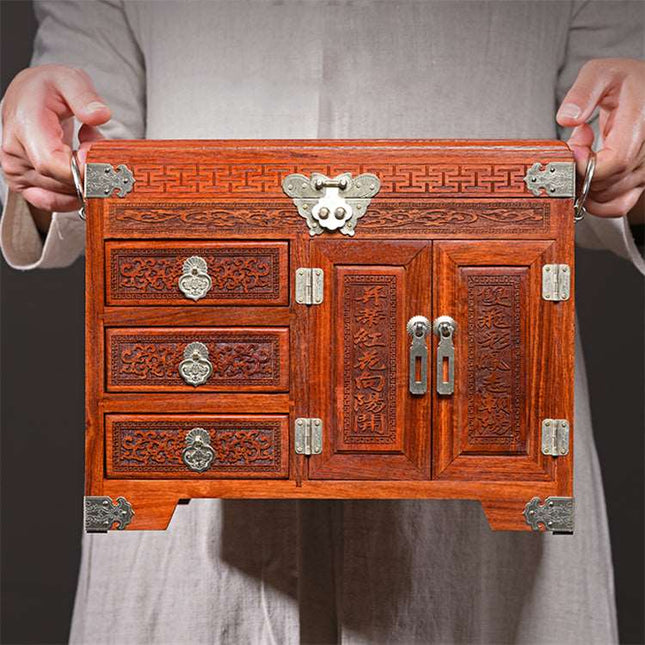 Kinesisk Smykkeskrin I Træ