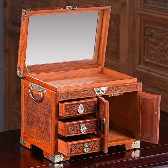 Kinesisk Smykkeskrin I Træ