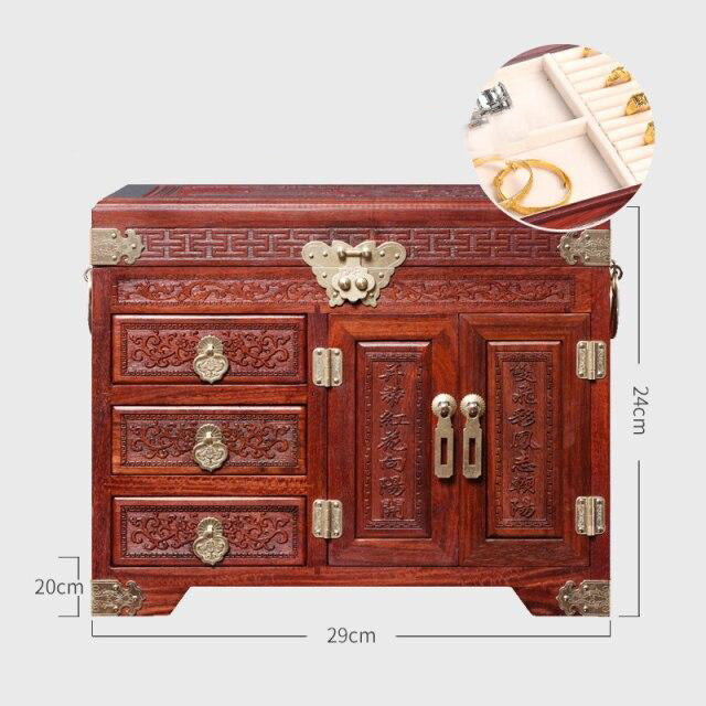 Kinesisk Smykkeskrin I Træ