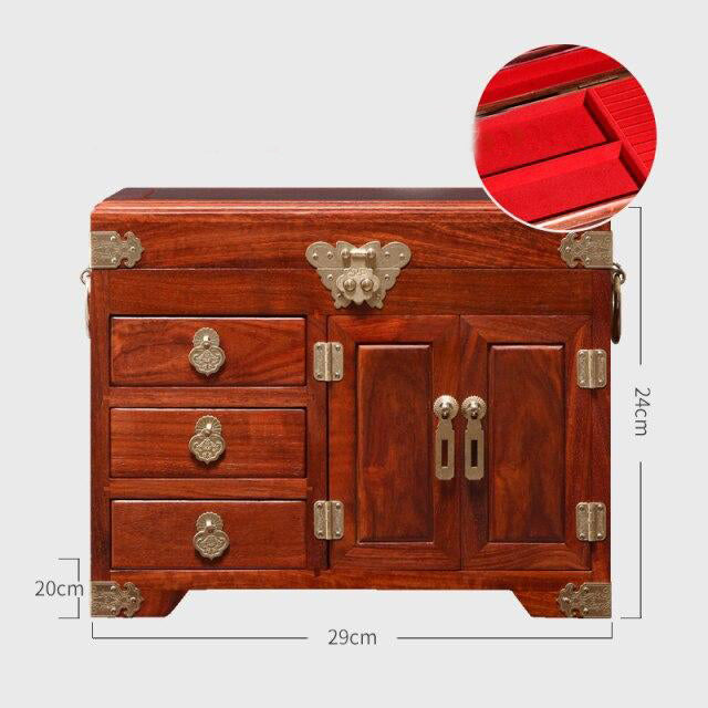 Kinesisk Smykkeskrin I Træ