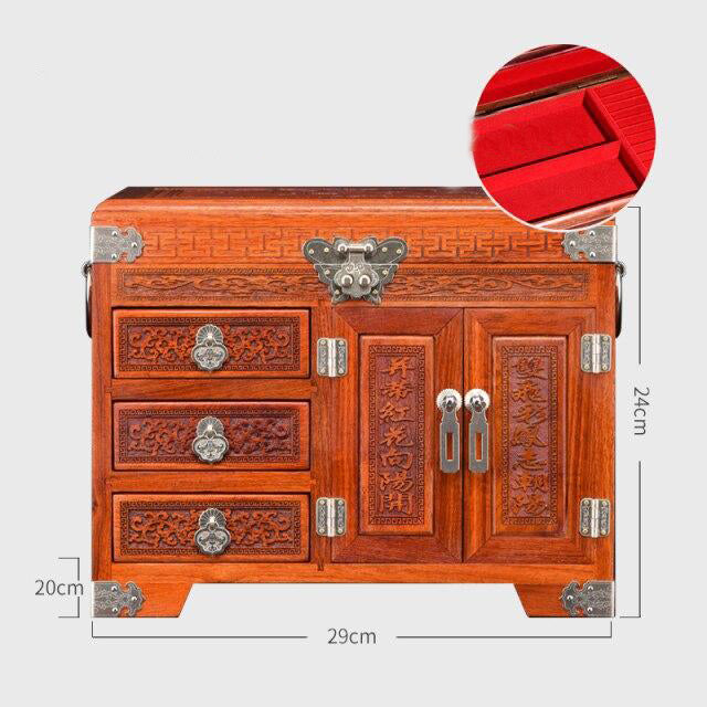 Kinesisk Smykkeskrin I Træ