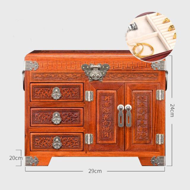 Kinesisk Smykkeskrin I Træ