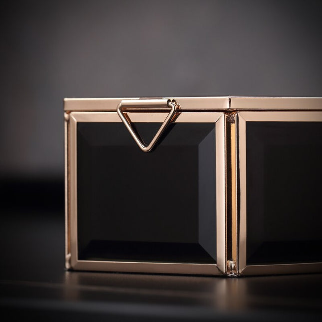 Smykkeskrin Glas Sort